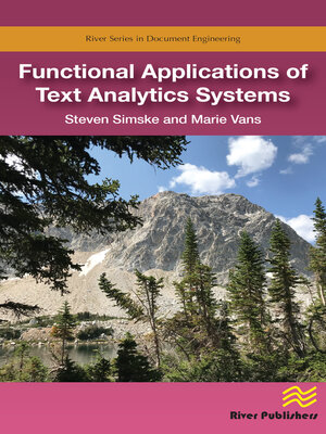 cover image of Functional Applications of Text Analytics Systems